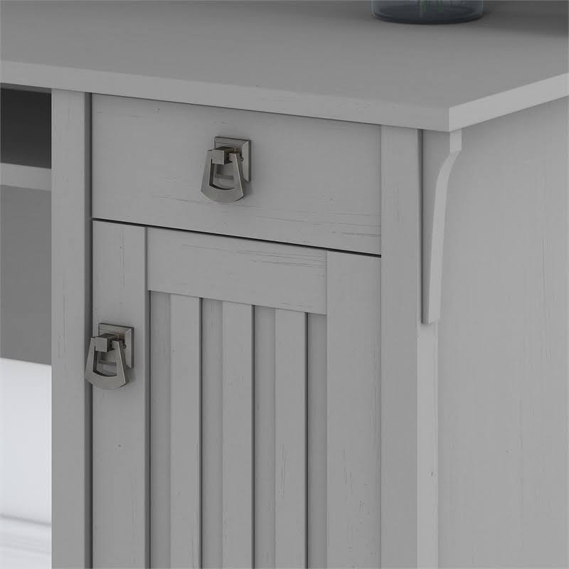 L Shaped Desk with Storage in Cape Cod Gray B371362
