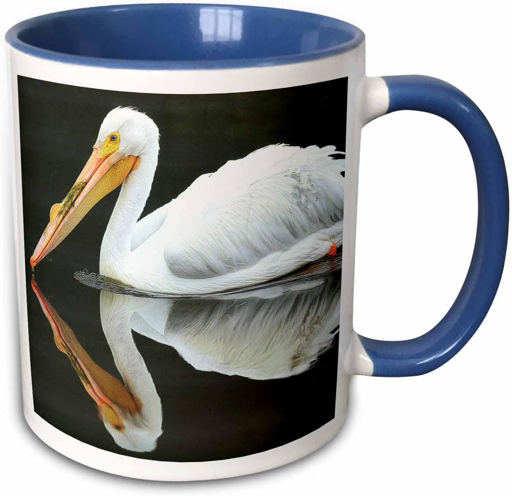 White Pelican With Mirrored Reflection Mug L313742
