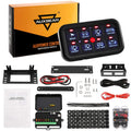 8 Gang Switch Panel LED On-Off Switch Pod Touch Control Panel Relay Box D84887