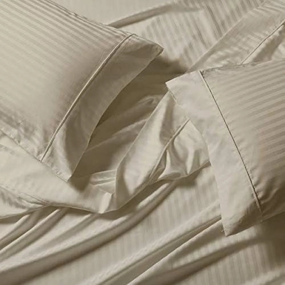 Blue Cotton Blend 3PC Twin Extra Long XL Bed Sheets Set O64575