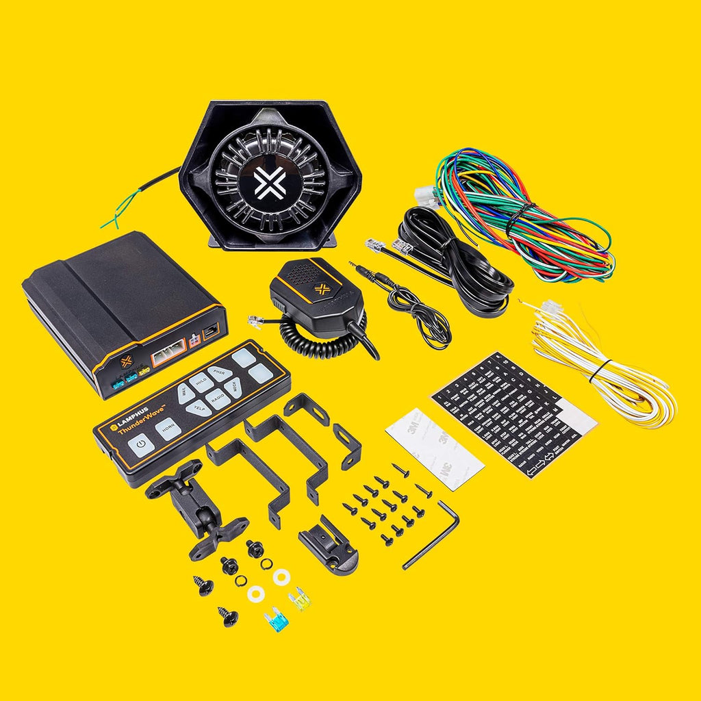 100W Emergency Police Siren Kit PA System M1683