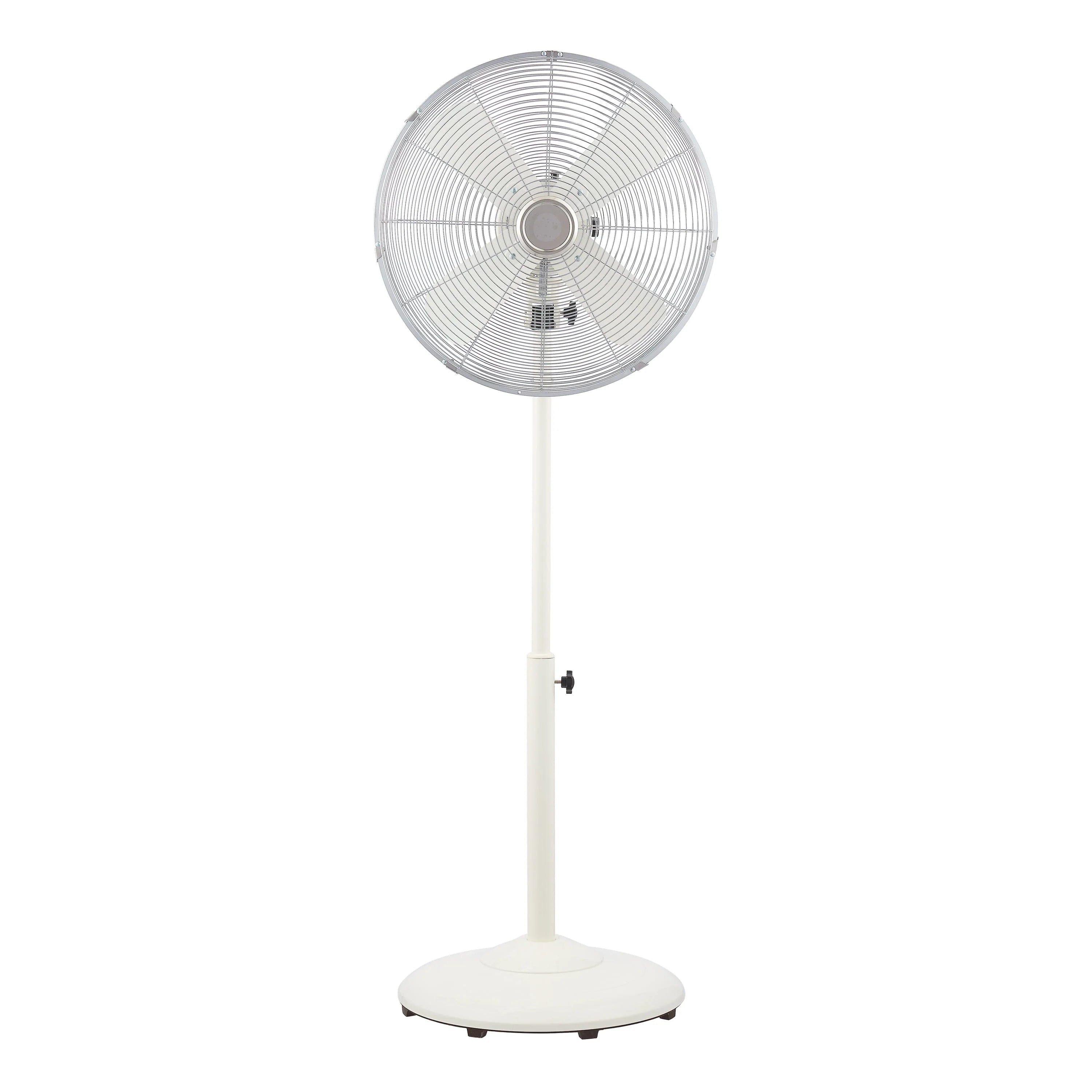 16 inch Adjustable Height Oscillating 3-Speed Metal Stand Fan in Red G835