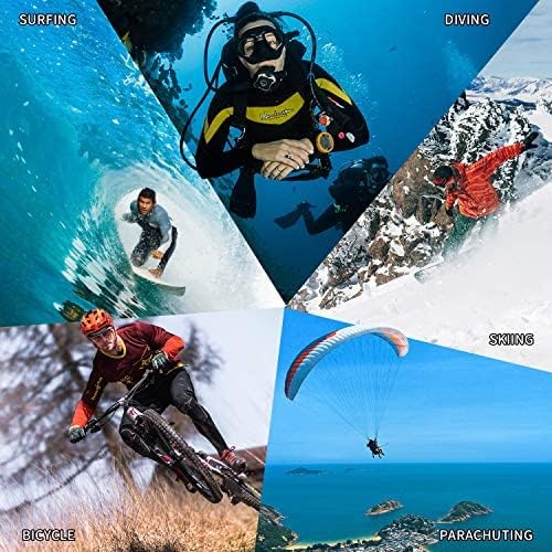4K 30FPS Touch Screen Wifi Sports Underwater Camera with 2 Rechargeable Batteries F68223
