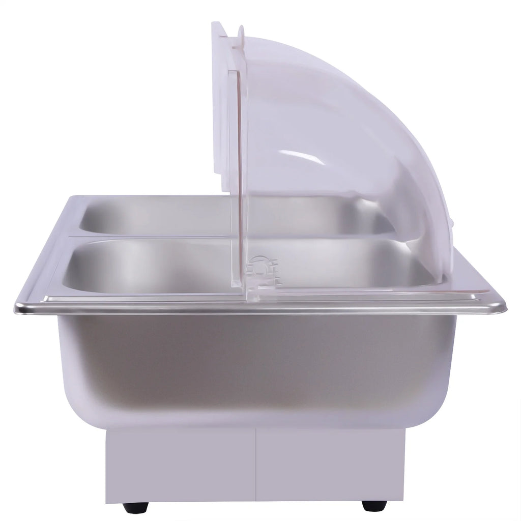 110V Stainless Steel Chafing Dish Buffet Set 2 Food Pot Z6278
