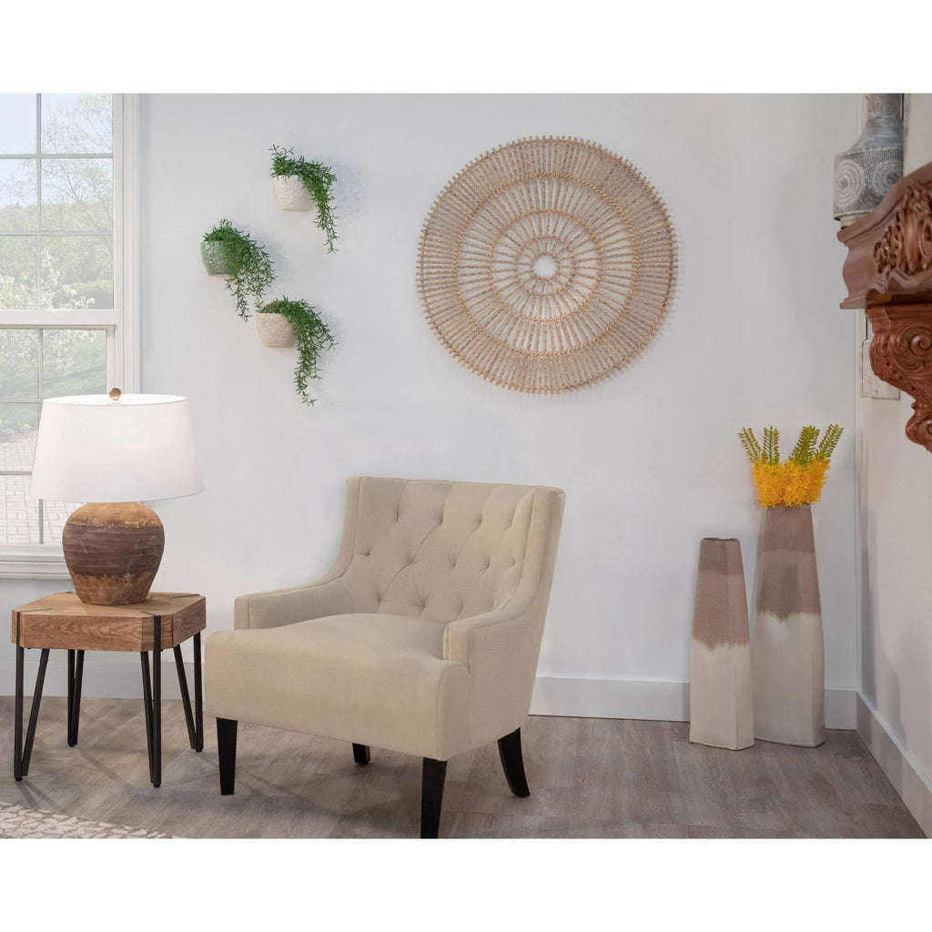 Brown Wooden Side Table Q384