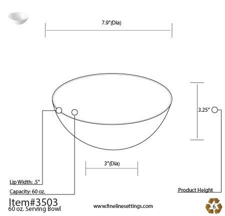 60 oz White Plastic Disposable Bowls U597