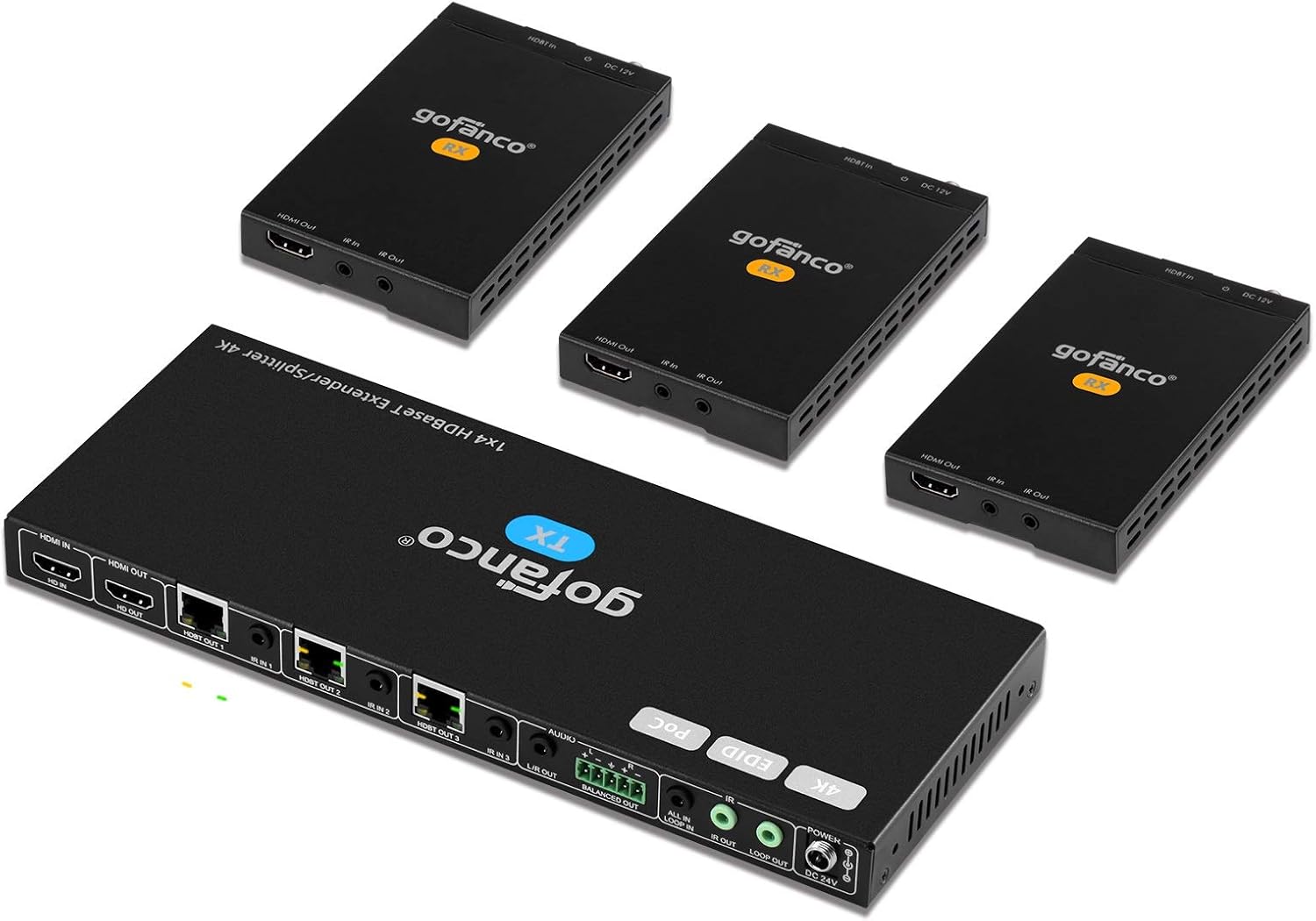 1x2 HDMI Extender Splitter Full HD 1080p Over Ethernet Cable with HDMI Loopout W223