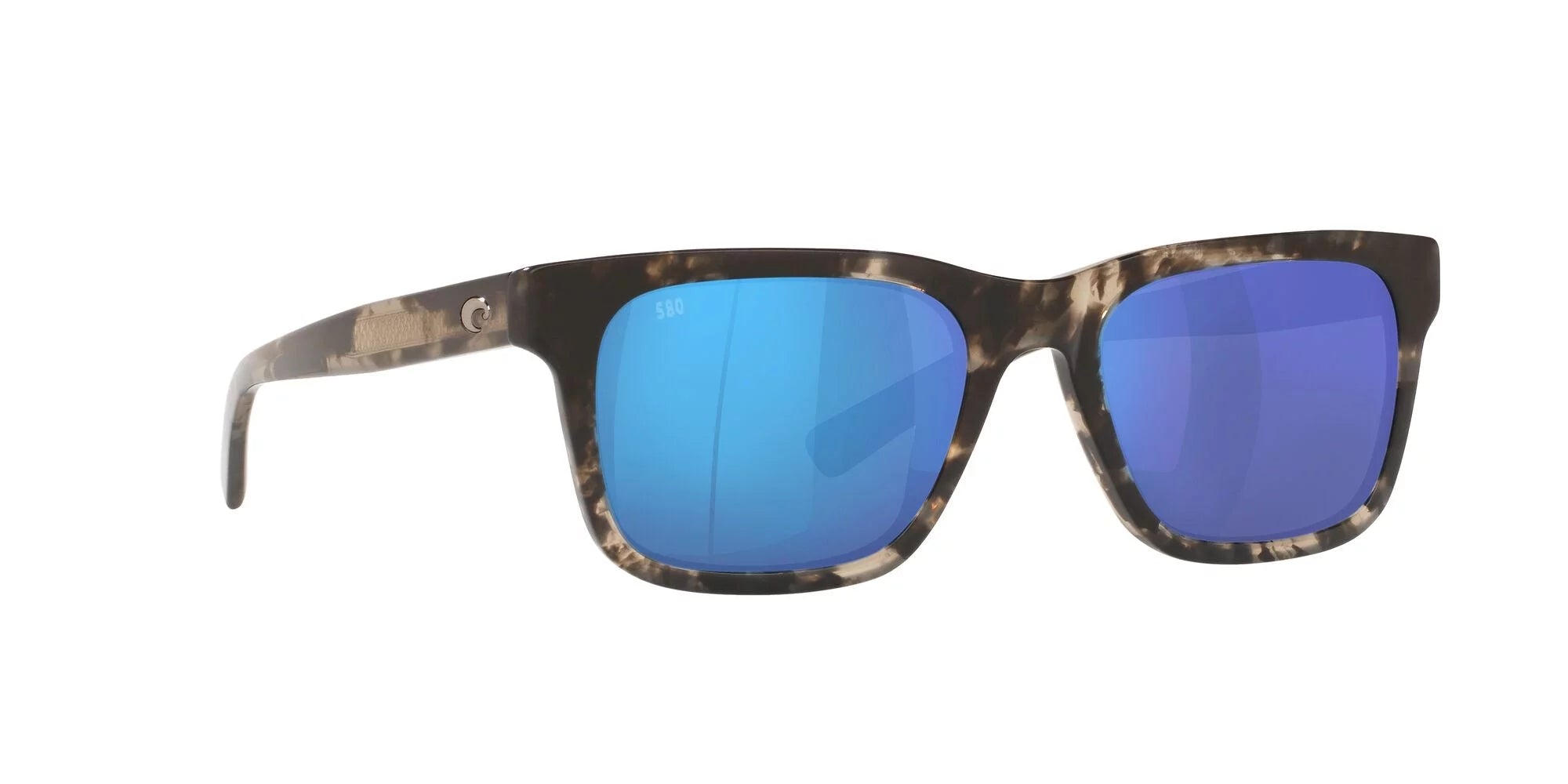 Polarized Blue Mirror 580G Square Sunglasses B5909