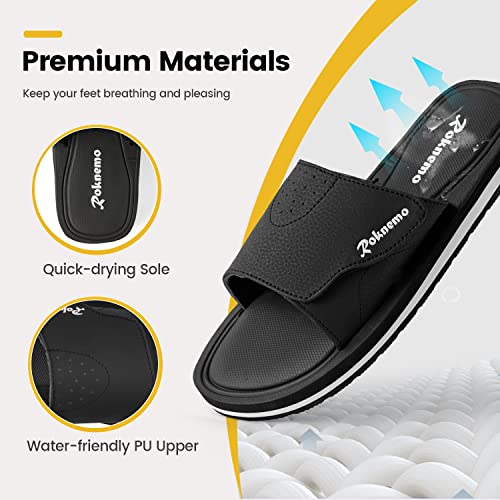 Mens Slide Sandals with Memory Foam B2246