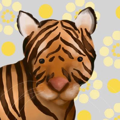 Tiger Canvas Art Y1088