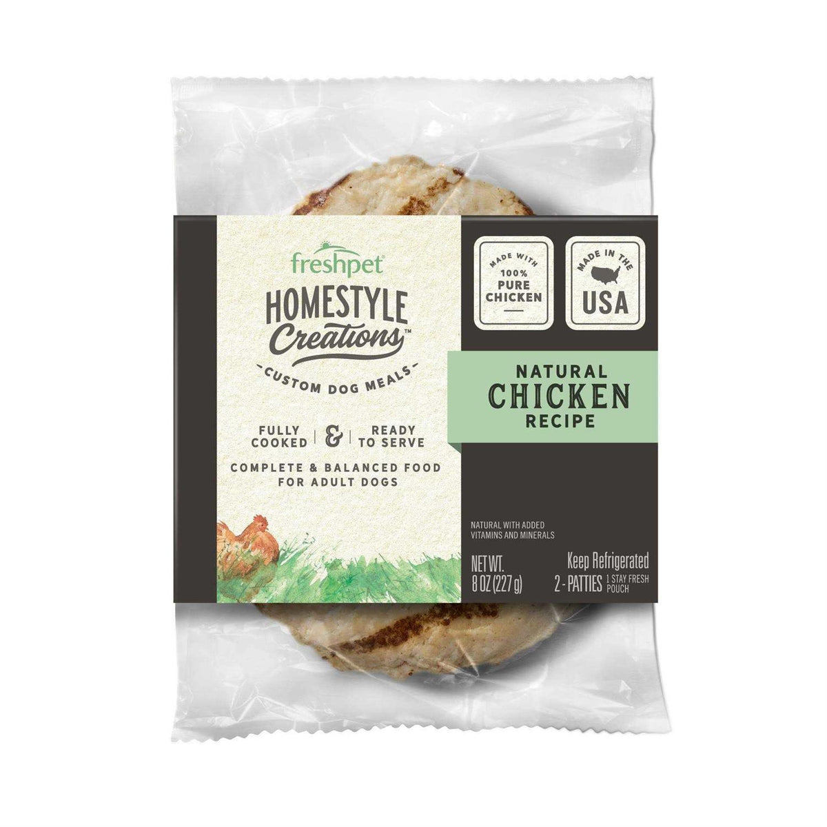 Chicken Patties Adult Wet Dog Food A766210