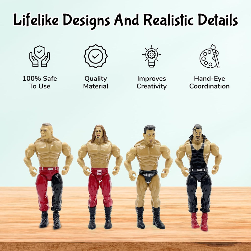 Set of 12 Wrestling Action Figures E6778
