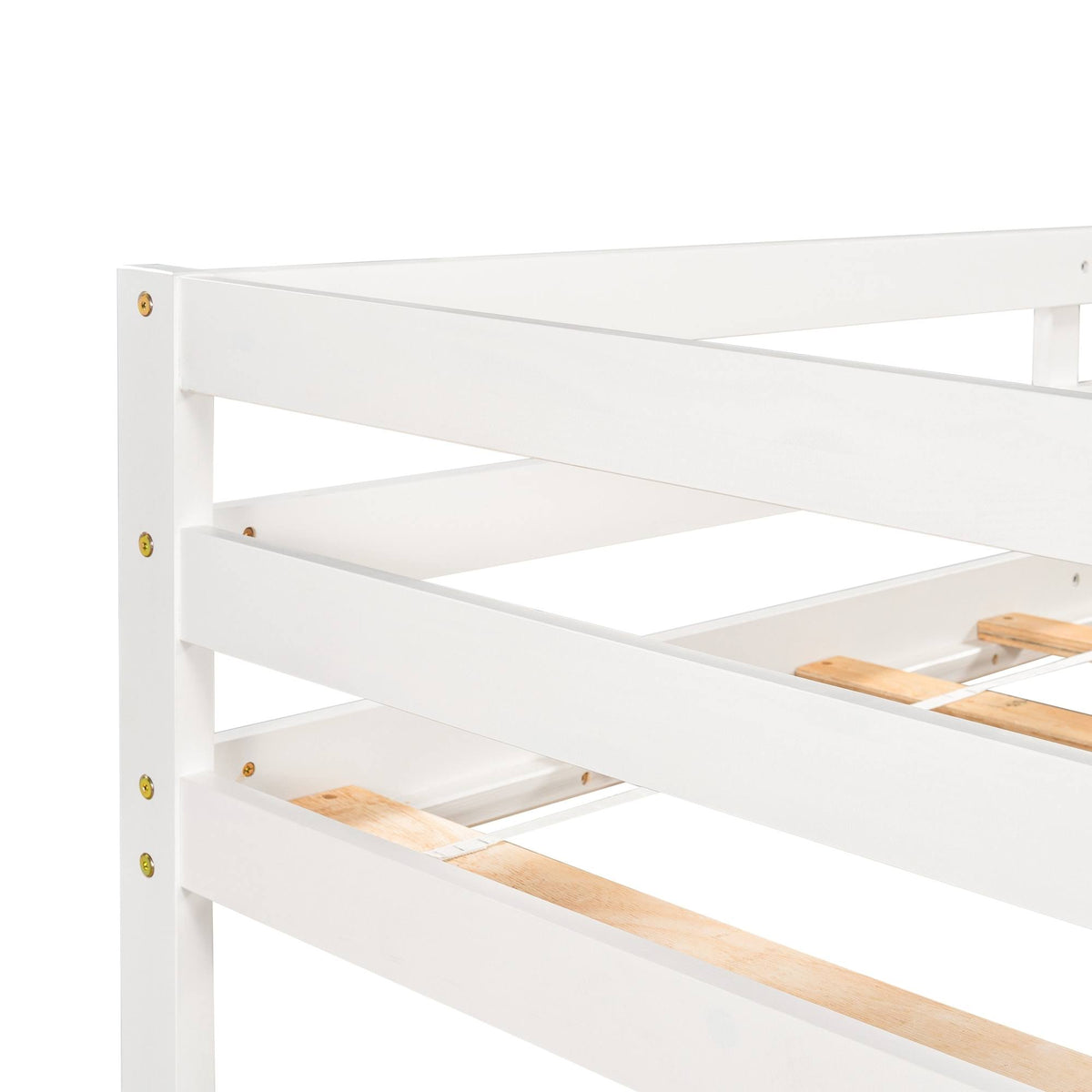 Twin Loft Bed with Cabinet and Rolling D12896