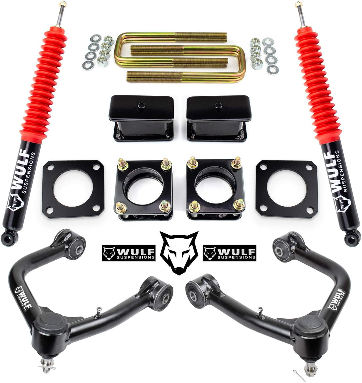3.5" Front 3" Rear Lift Kit with Control Arms and Rear Shocks for 2007-2020 Toyota Tundra 2WD Z502841