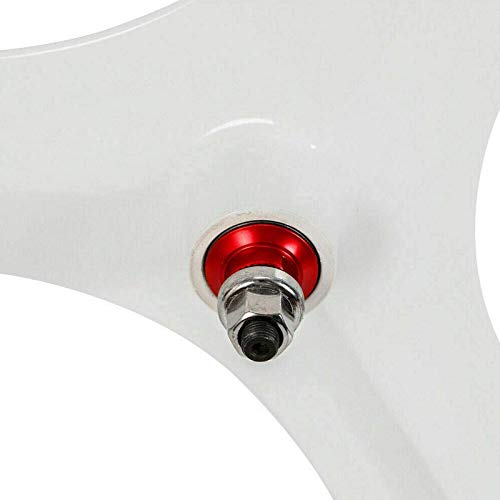 White 700C 3 Spoke Fixed Gear Bicycle Wheelset Q166