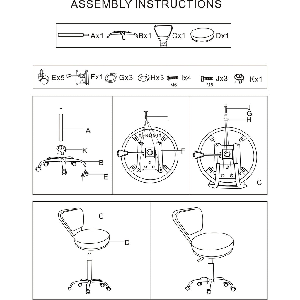 Reception Desk Chair Cappuccino Pneumatic Stool Tall Drafting Chair Adjustable Height Architecture Technician Stool S1132