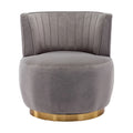 360 Degree Swivel Velvet Accent Sofa Chair Y453568