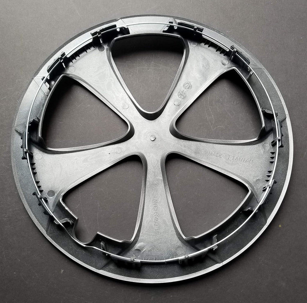 15 Inch 5 Spoke Silver Plastic Wheel Covers Set of 4 J13480