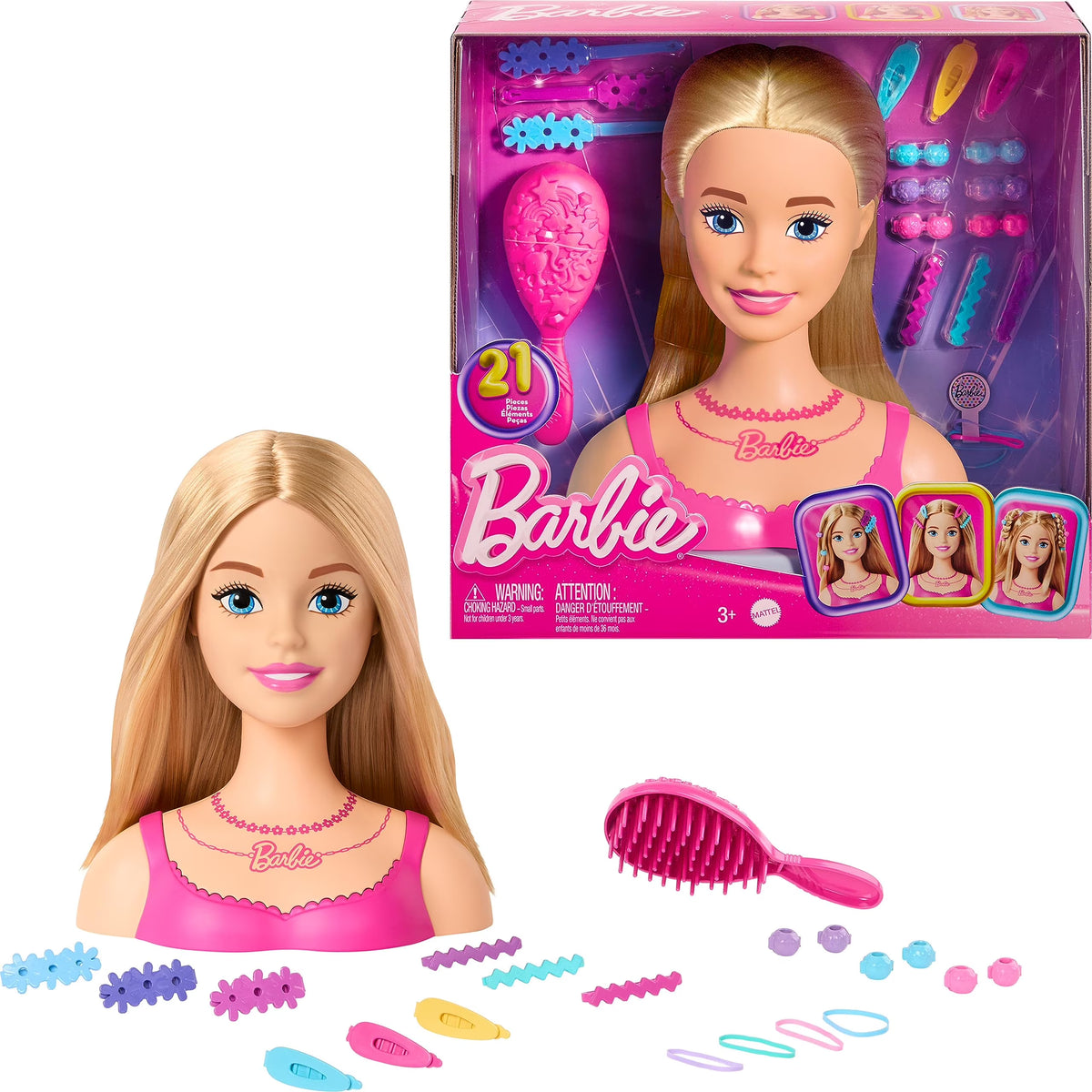 Blond Doll Styling Head with 20 Colorful Accessories I4026