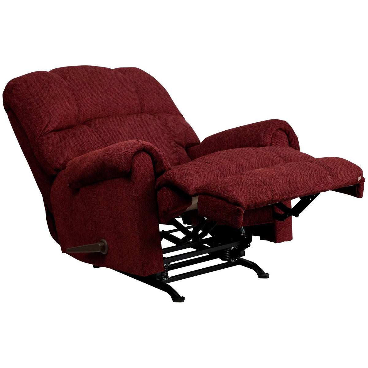 Burgundy Chenille Rocker Recliner Y283335