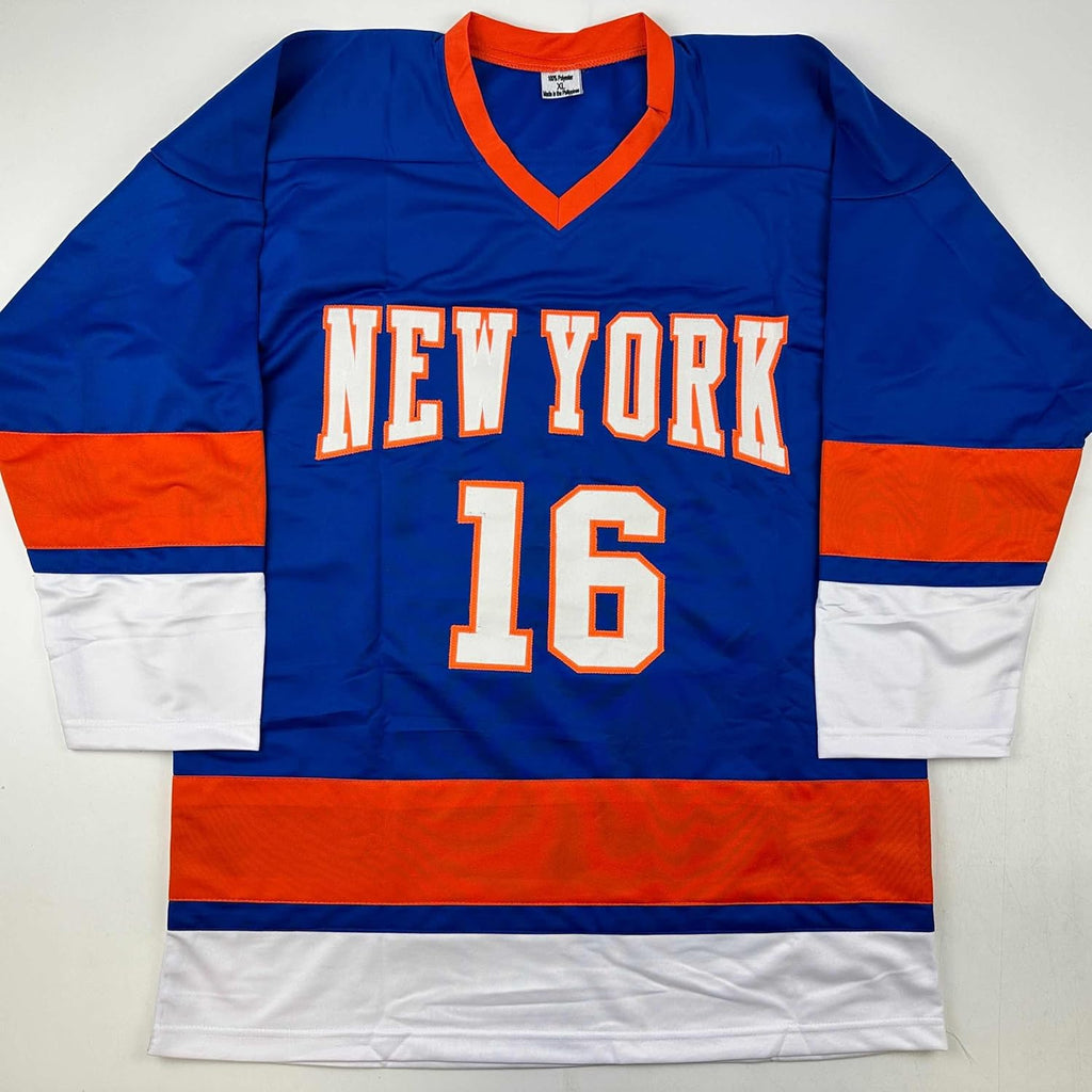 Autographed Blue Hockey Jersey I99279