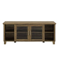 58x22 Wide TV Stand Media Cabinet with Glass Doors S3414