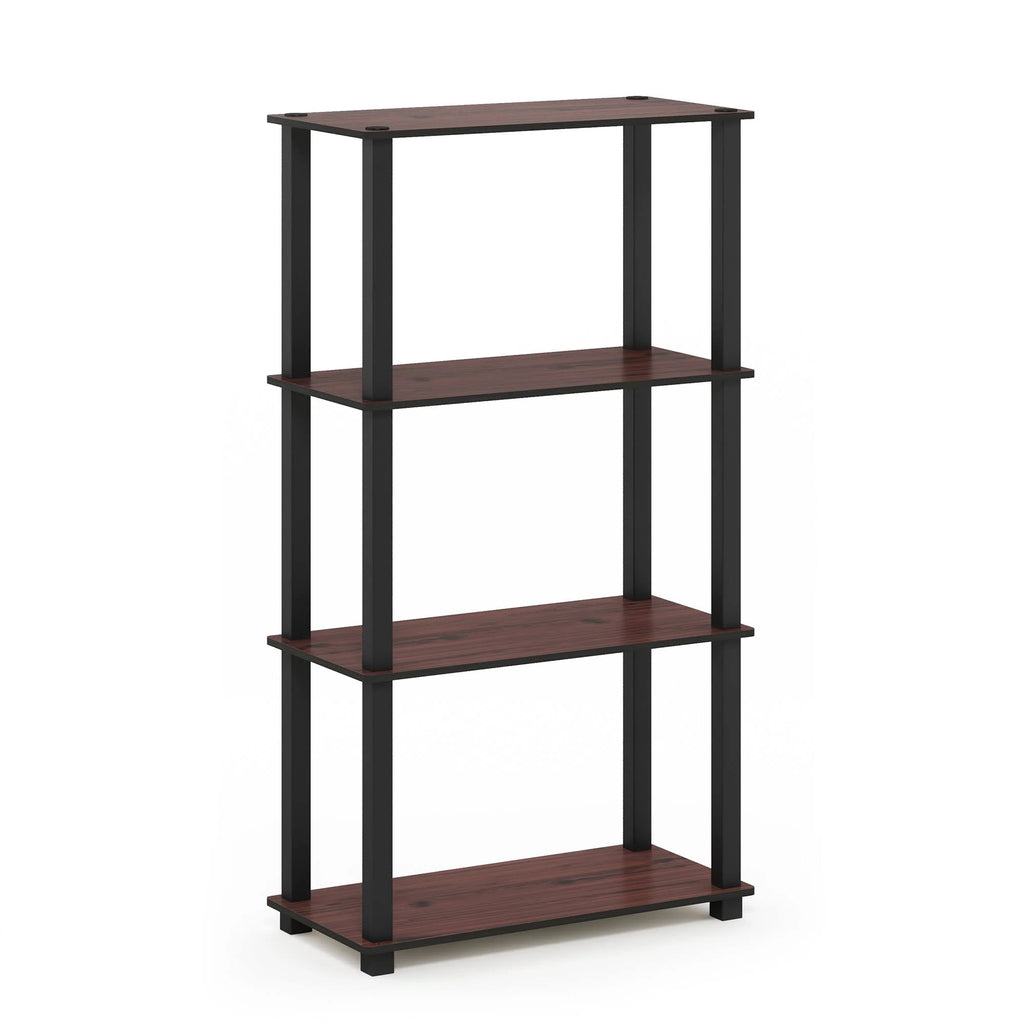 4-Tier Multipurpose Shelf Display Rack, Dark Cherry/Black Z699053