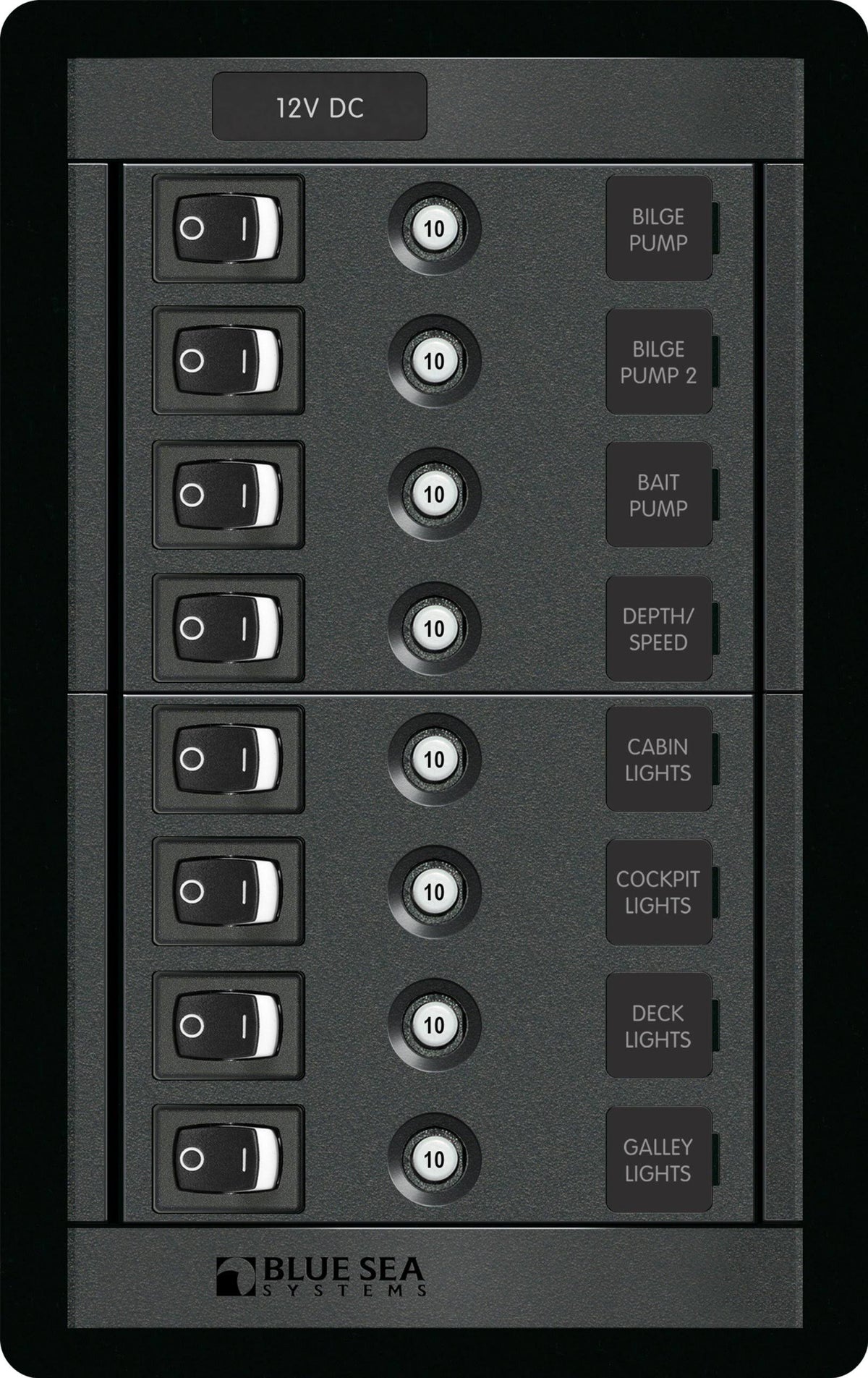 8 Position Switch Vertical Panel O14952