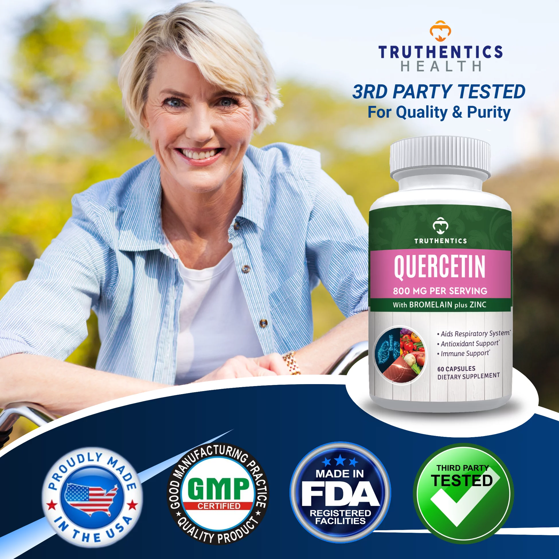 Quercetin 800mg 120 Capsules Supplement N4832