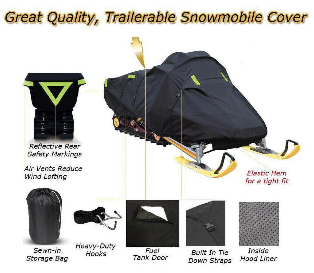 Trailerable 600 Denier Snowmobile Cover X7517