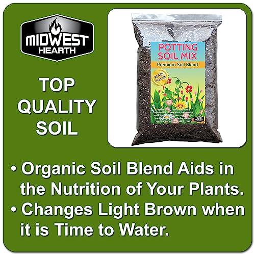 8 Dry Quarts Potting Soil Mix with Peat Moss, Vermiculite, Perlite U799961