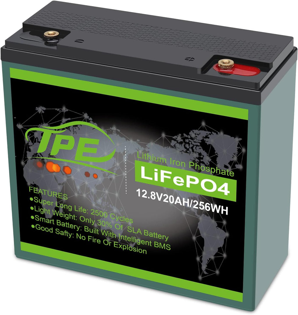 12V 20Ah LiFePO4 Lithium Battery Pack of 2 B1935