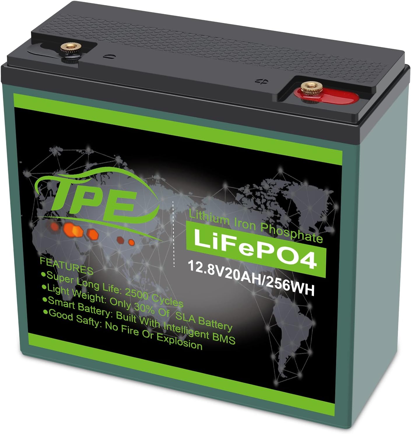 12V 20Ah LiFePO4 Lithium Battery Pack of 2 B1935