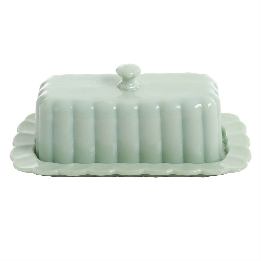 3-Piece Glass Sugar Bowl Creamer & Butter Dish Set X184893