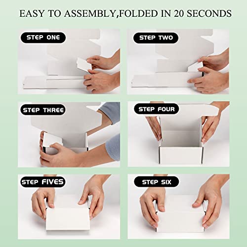 White Corrugated Cardboard Boxes Set of 25 U169431