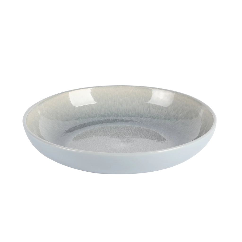 16 Piece Double Bowl Reactive Dinnerware Set - Blue J61850
