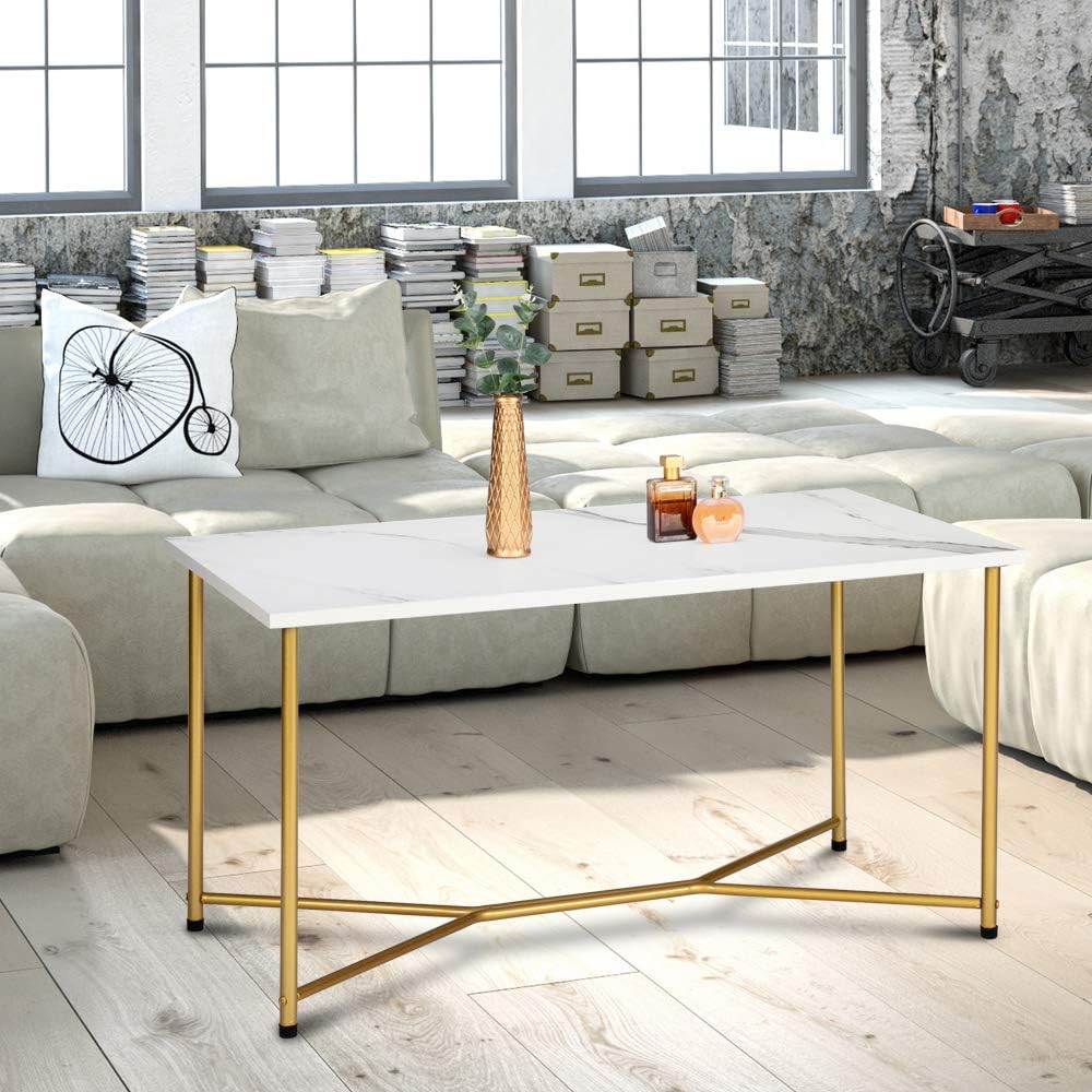 Retro Cocktail Table Coffee, Solid Wood Coffee Table with Caster Wheels and Drawer, 1 Shelf, Wood Movable Rectangle Coffee Table Y5992