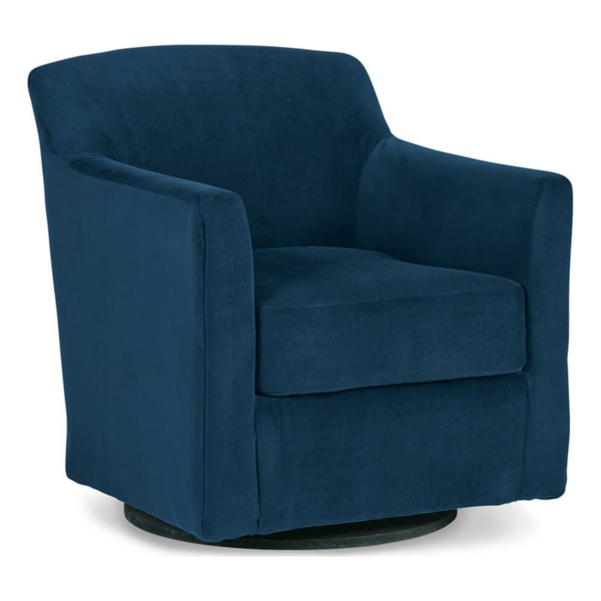 Blue & Black Metal Swivel Accent Chair F81854