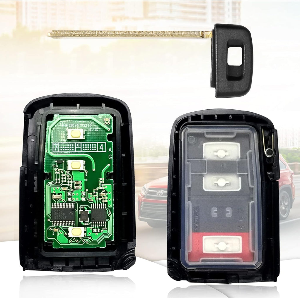 Keyless Entry Remote Flip Key Fob for Toyota Highlander 2014-2019 T11445