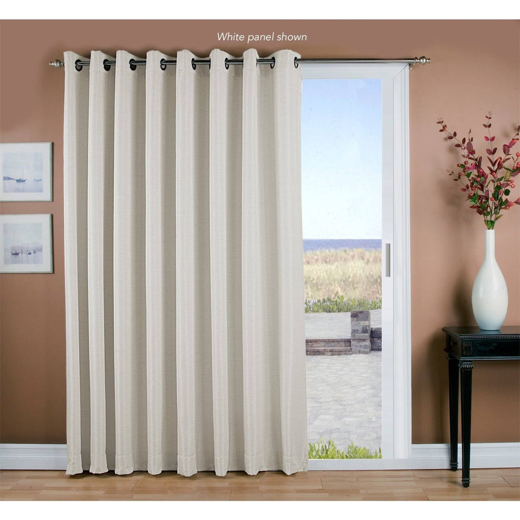 Sage Grass Cloth Grommet Patio Panel Y8955