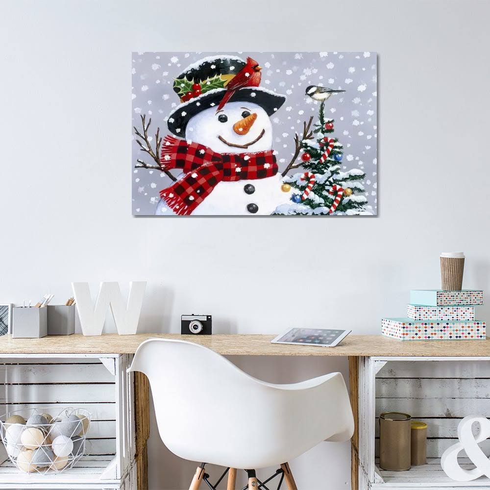Snowman Print Canvas Art J446169