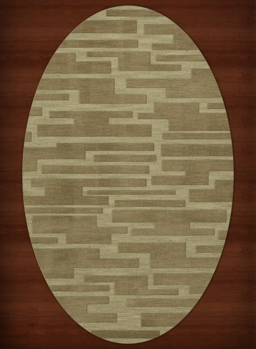 Oval 4' x 6' Area Rug D3542