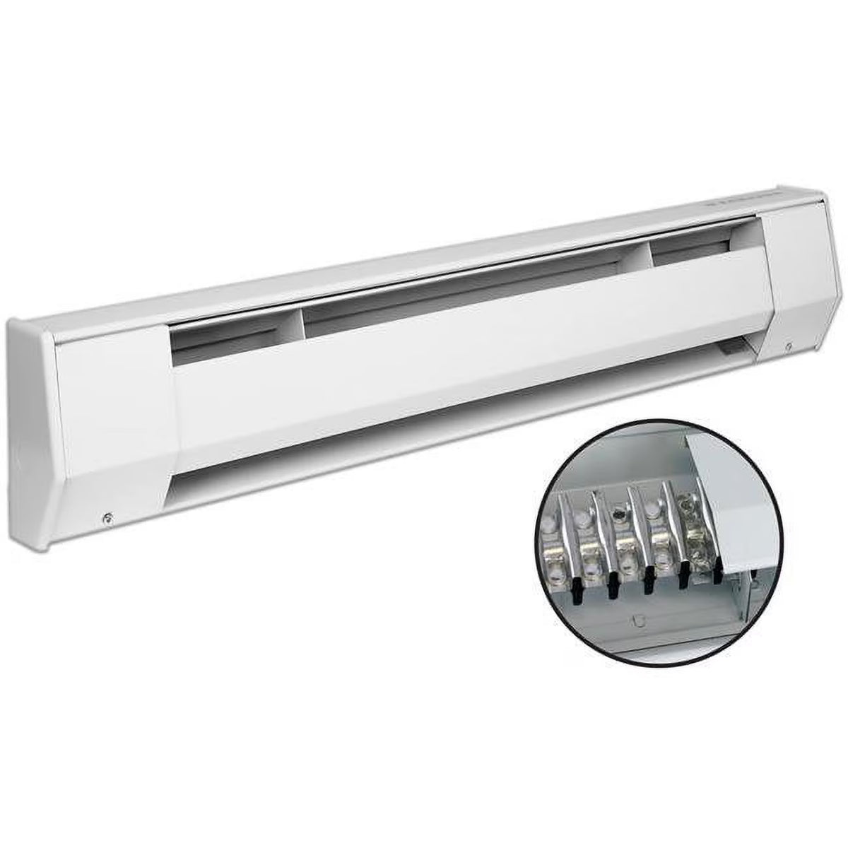 750W White Baseboard Heater Z931954
