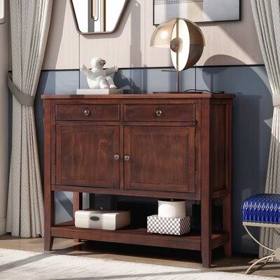 Modern Console Table with 2 Drawers, 2 Cabinets and 1 Shelf H392