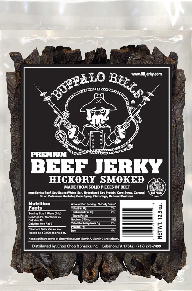 12.5oz Premium Hickory Beef Jerky Strips D53459