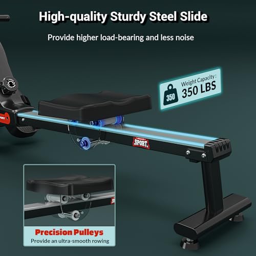 Magnetic Rower Machine with LCD Monitor L715412