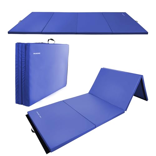 Blue 4'x8'x2" Extra Thick Gymnastics Mat X1112