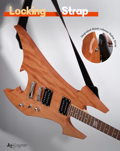 DIY Single Cut Electric Guitar Kit with Mahogany Body and Neck D6948