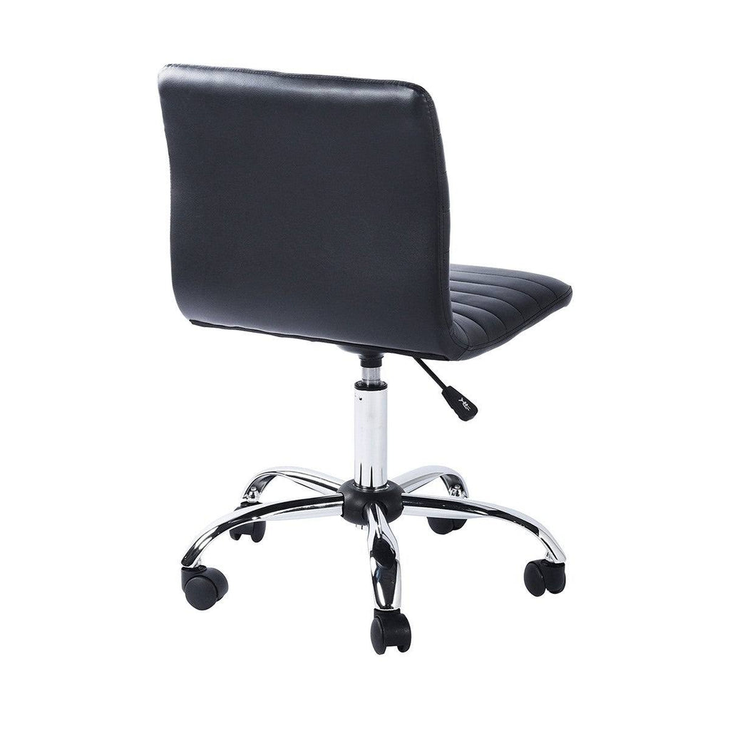 Black PU Faux Leather Swivel Chair C21678