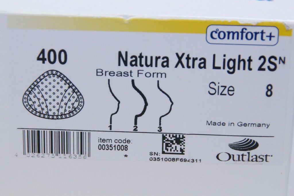 Natura Xtra Light Breast Form Size 8 Q15004